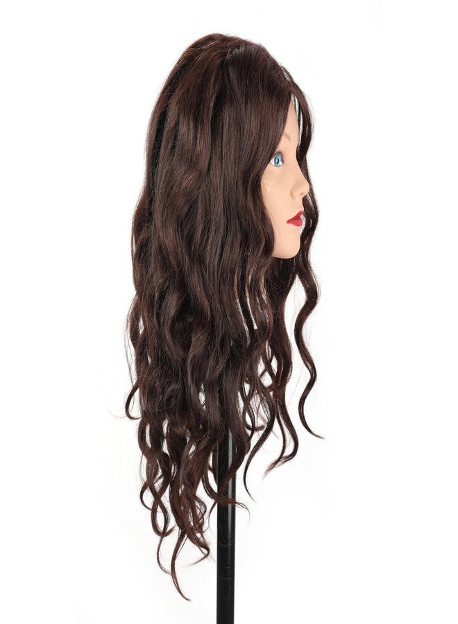 Stancia Manequin Head for Cosmentogoly Training Head and Stlyist Suppliew, Mannequin Head with 80% Human Hair, Doll Head for Hair Styling, Braiding, Practice - Image 4